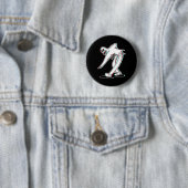 De Clown Ghost Glitch dansen Ronde Button 5,7 Cm (In situ)