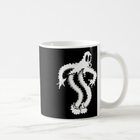 De Clown Ghost Shaky Spooky Blackwork Koffiemok (Rechts)