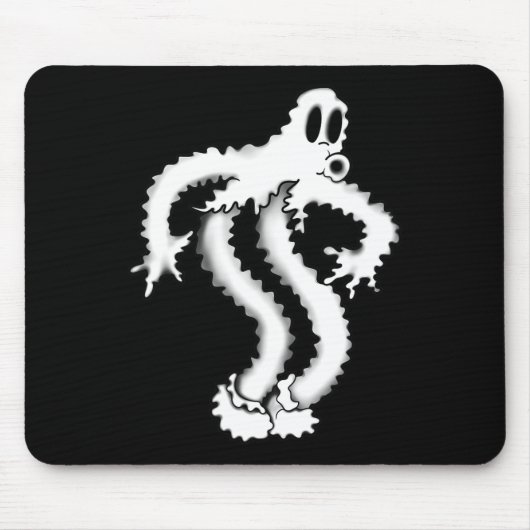 De Clown Ghost Shaky Spooky Blackwork Muismat (Voorkant)