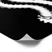 De Clown Ghost Shaky Spooky Blackwork Poster (Hoek)