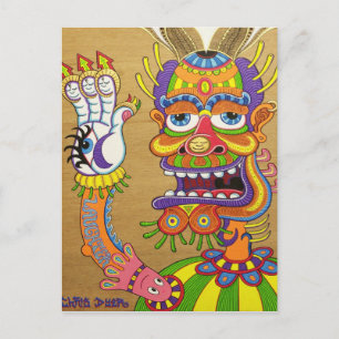De clown is een Wiseman in Disguise Briefkaart