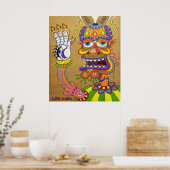 De clown is een Wiseman in Disguise Poster (Keuken)
