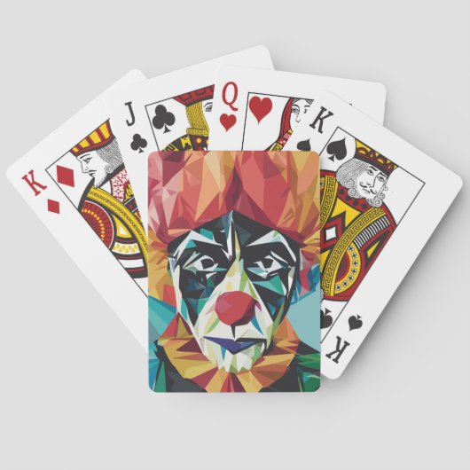 de clown pokerkaarten (Achterkant)
