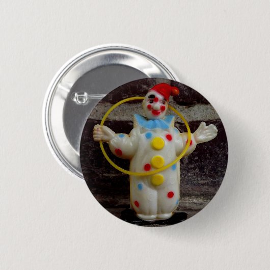 De clown ronde button 5,7 cm (Voorkant /achterkant)