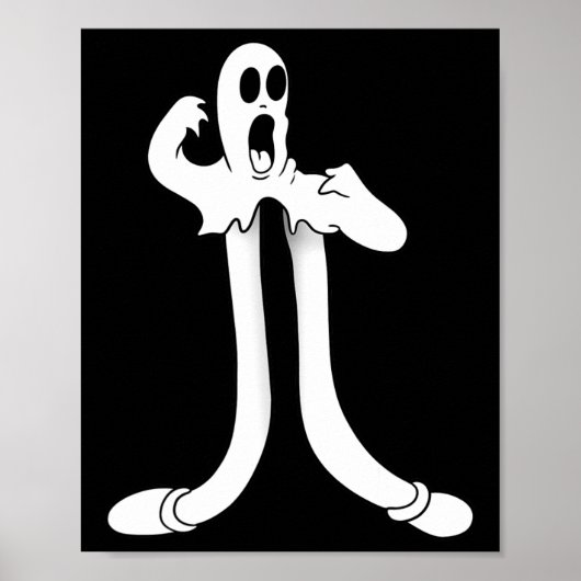 De clown splijt het zwarte werk poster (Voorkant)