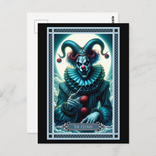 De Clown Tarot Kaart (Voorkant / Achterkant)