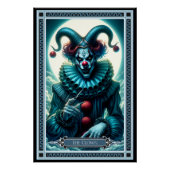 De Clown Tarot Kaart Perfect Poster (Voorkant)