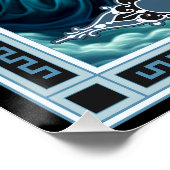 De Clown Tarot Kaart Perfect Poster (Hoek)