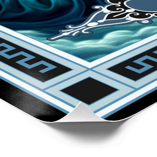 De Clown Tarot Kaart Perfect Poster (Hoek)