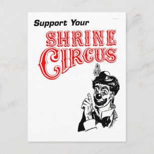 De Clown van het Circus van het heiligdom Briefkaart