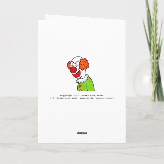 De clown wordt goed kaart (Achterkant)