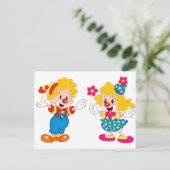 de clowns briefkaart (Staand voorkant)
