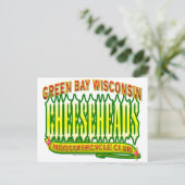 De Club van Mooootercycle van Cheeseheads Briefkaart (Staand voorkant)