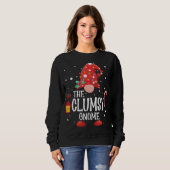 De 'Clumsy Gnome Matching Family Kerstgnome' P Trui (Voorkant volledig)