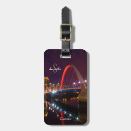 De Clyde Arc, Glasgow, Schotland Bagagelabel