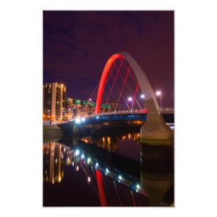 De Clyde Arc, Glasgow, Schotland Fotodruk Foto Afdruk