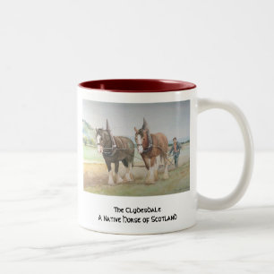 De Clydesdale Tweekleurige Koffiemok