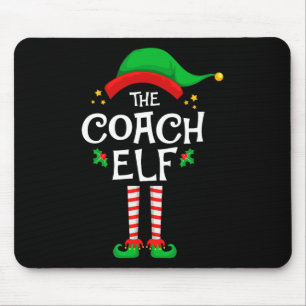 De Coach Elf Kerstmis Familie Matching Group Muismat