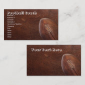 De Coach van het Football van sport, of de Speler Visitekaartje (Voorkant / Achterkant)