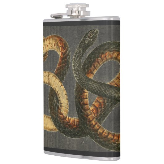 De Coachwhip Snake Flask Heupfles (Links)