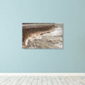 De Cobb zeedijk bij Lyme Regis Canvas Afdruk (Insitu (Houten vloer))