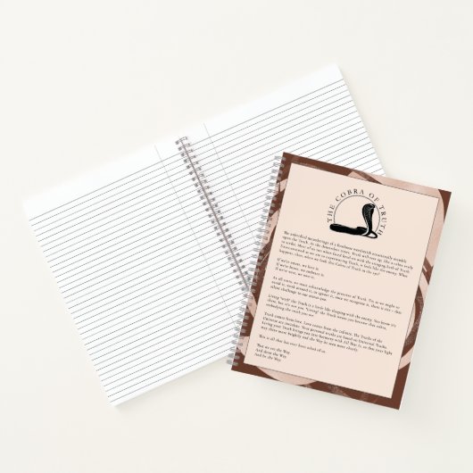 De Cobra van de Waarheid Inspirerend Journaling Notitieboek (Binnen)