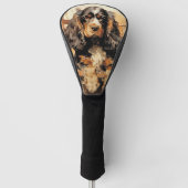 De Cocker Spaniël Hond 001 - Odessa Leyendecker Golfheadcover (Voorkant)