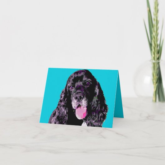 De Cocker-spaniël van het POP-ART Kaart (Voorkant)