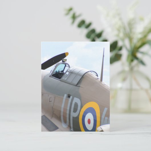 De Cockpit van de Orkaan van de venter Briefkaart (Staand voorkant)