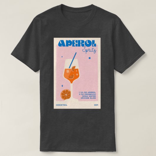 De Cocktail Aperol Spritz T-shirt (Design voorkant)