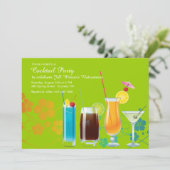 De cocktail party nodigt uit, PLUKT U Kaart (Staand voorkant)