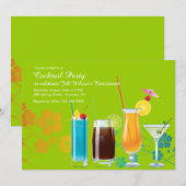 De cocktail party nodigt uit, PLUKT U Kaart (Voorkant / Achterkant)