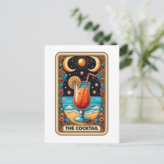 De Cocktail Tarot Kaart (Staand voorkant)