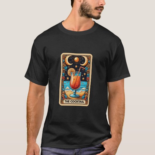 De Cocktail Tarot Kaart T-shirt (Voorkant)
