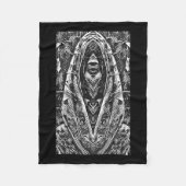 De Cocoon Terror als het monster ontwaakt. Black Fleece Deken (Voorkant)