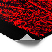 De Cocoon Terror als het monster ontwaakt. Red Poster (Hoek)