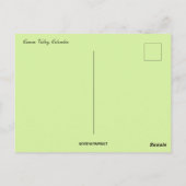 De Cocora vallei in Colombia Briefkaart (Achterkant)