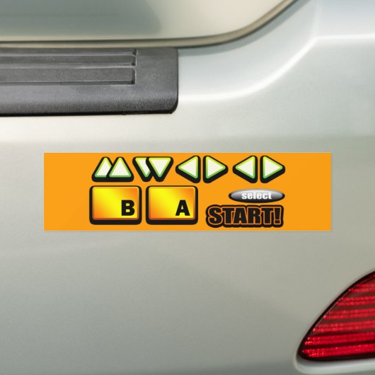 De code bumpersticker (Op auto)