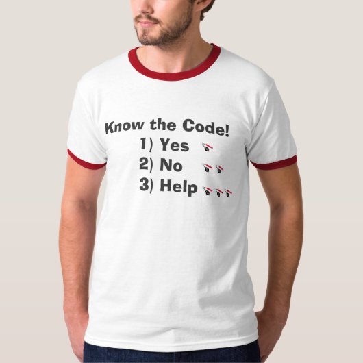 De code kennen t-shirt (Voorkant)