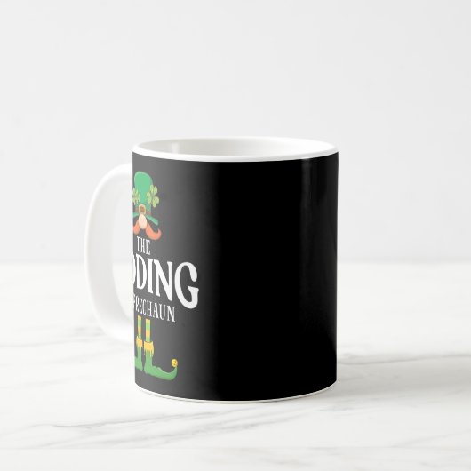 De Code Leprechaun St Patricks Dag Matching Koffiemok (Voorkant links)