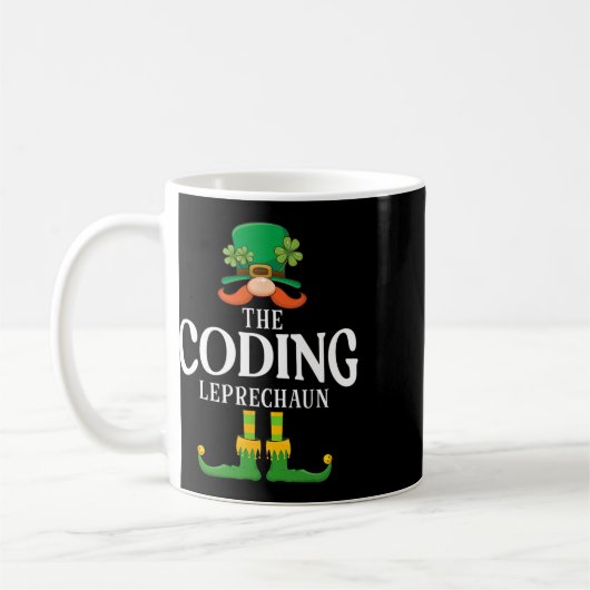 De Code Leprechaun St Patricks Dag Matching Koffiemok (Links)