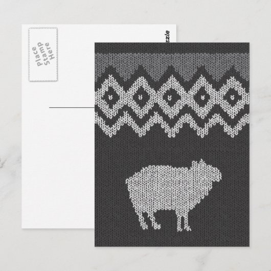de code schapen - IJsland Briefkaart (Voorkant / Achterkant)