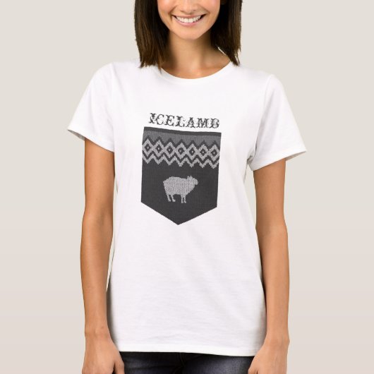 de code schapen - IJsland T-shirt (Voorkant)