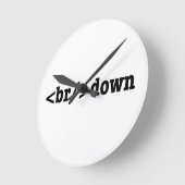 de Code van analyseHTML Ronde Klok (Hoek)