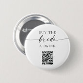 De code van Bachelorette QR koopt Bride een Button (Voorkant /achterkant)