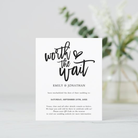 De Code van de begroting QR de Waardewachtende Ban (Staand voorkant)