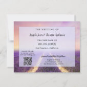 De Code van de Foto QR van de Lavender sparen de K Aankondiging (Achterkant)