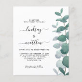 De code van het budget QR allen in één bruiloftsui (Voorkant)