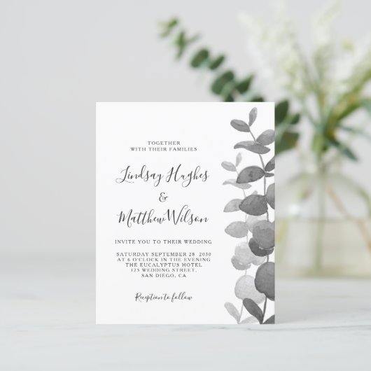 De code van het budget QR allen in één bruiloftsui (Staand voorkant)