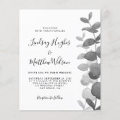 De code van het budget QR allen in één bruiloftsui (Voorkant)